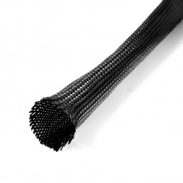 4mm Black PVC braided...